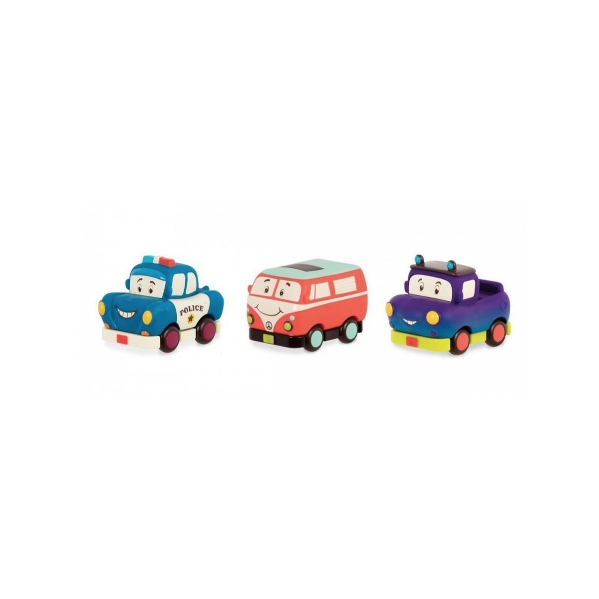 mybtoys set de 3 vehicules van orange