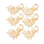 Voir la diapositive 1 : Paris Prix Lot de 8 Embellisseurs en Bois  Oiseaux  Naturel