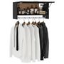 Voir la diapositive 4 : VIDAXL Garde-robe noir 70x32,5x35 cm bois d'ingenierie
