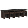 Voir la diapositive 3 : VIDAXL Ensemble a manger de jardin et coussins 11 pcs marron rotin