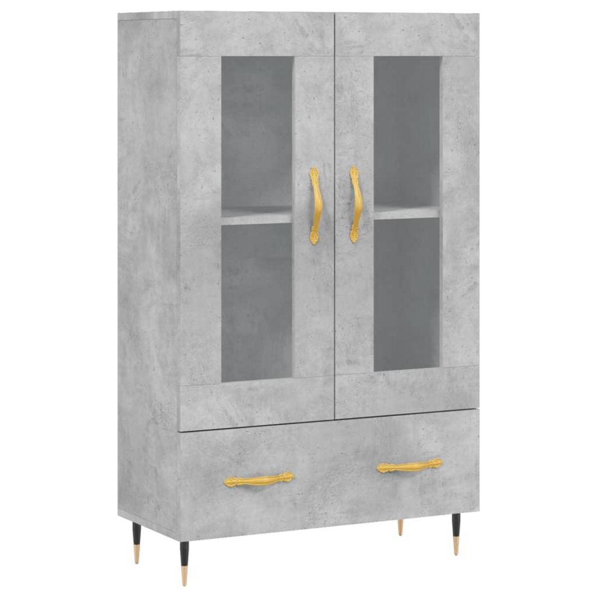 VIDAXL Buffet haut gris beton 69,5x31x115 cm bois d'ingenierie