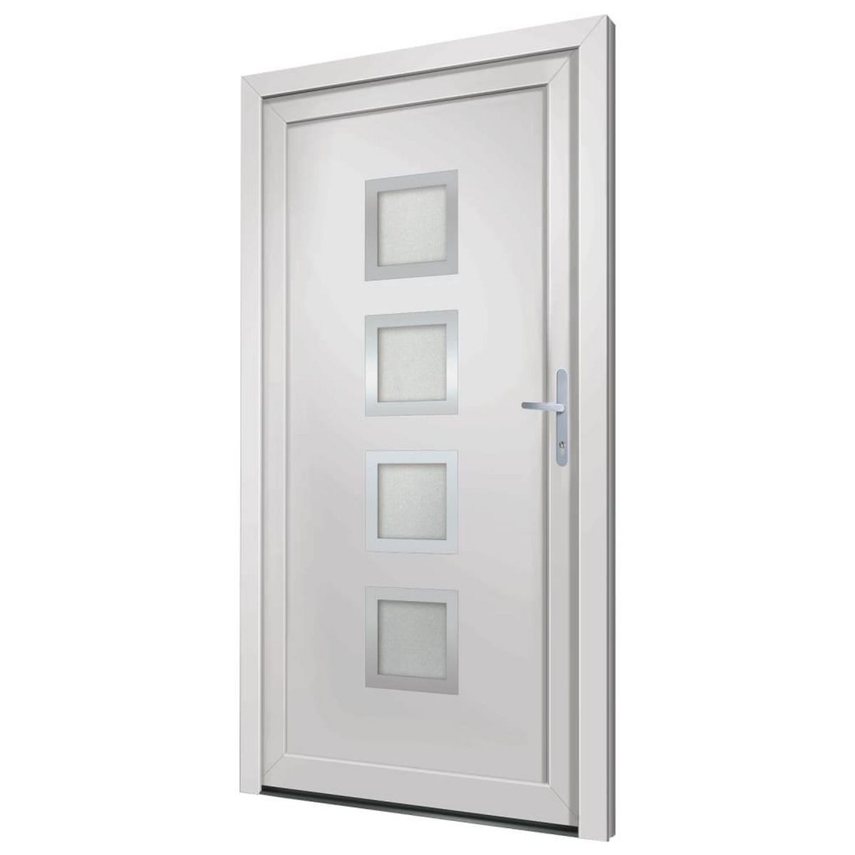 VIDAXL Porte d'entree Blanc 98x208 cm PVC