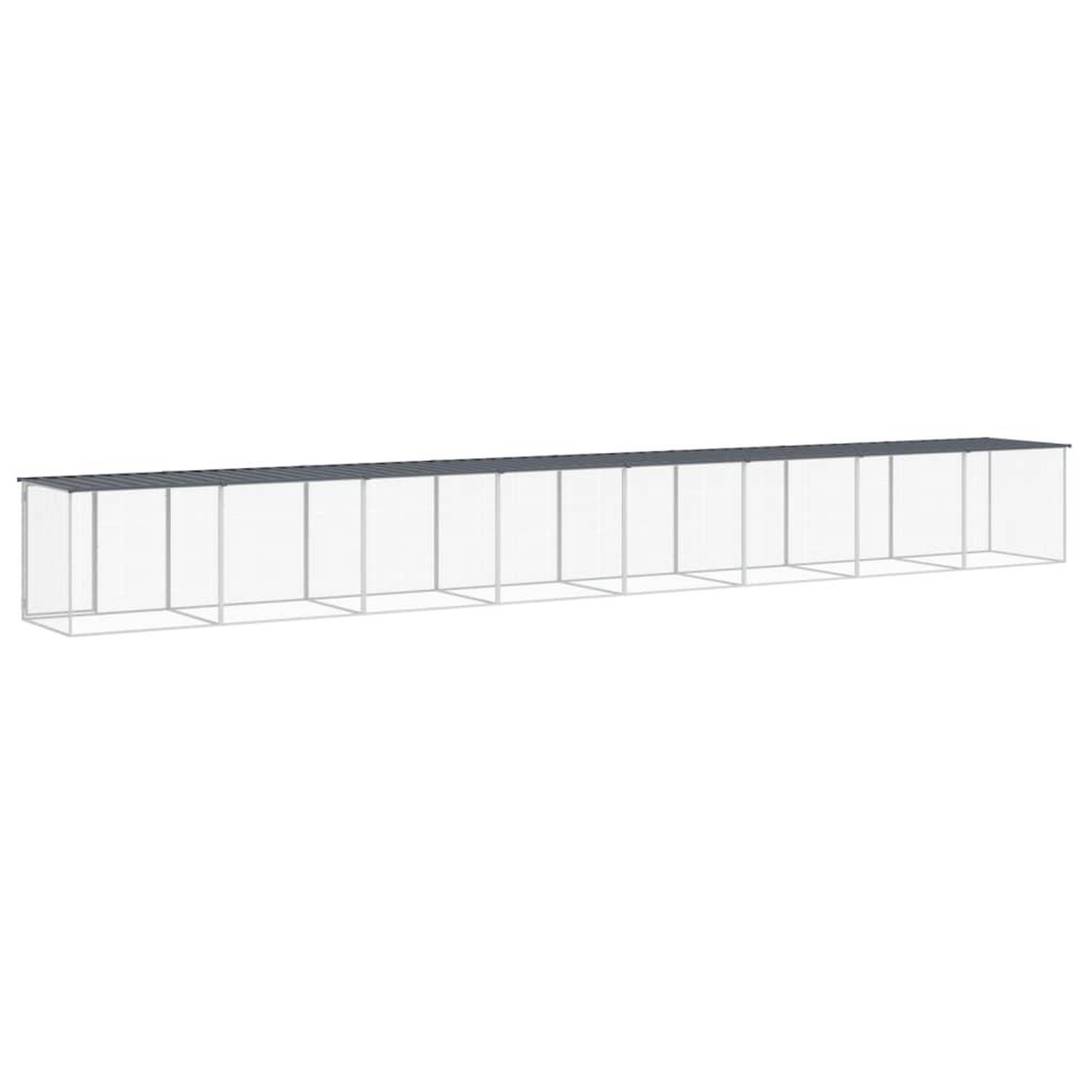 Voir la diapositive 5 : VIDAXL Poulailler avec toit anthracite 803x98x90 cm acier galvanise