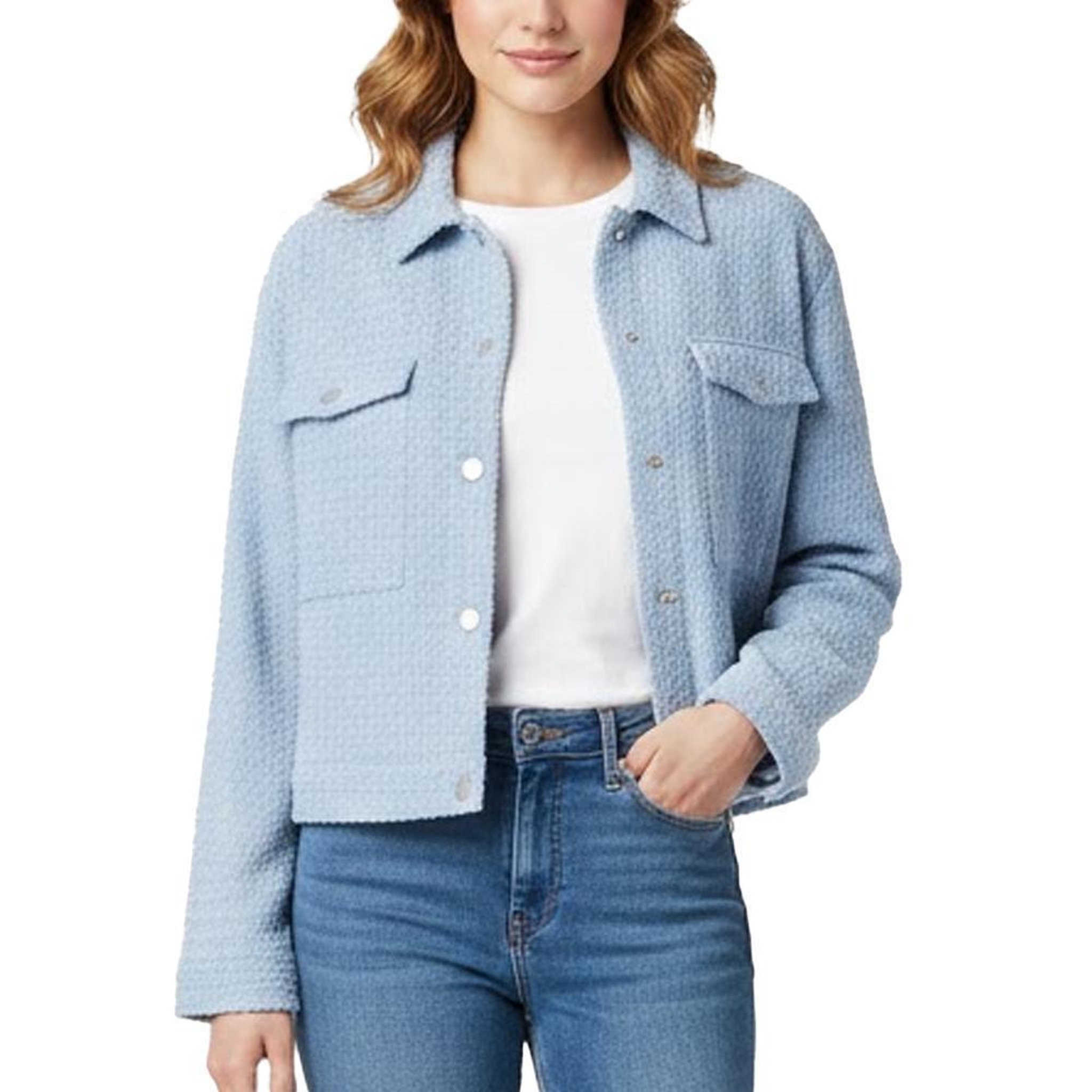 Pieces Veste Bleu Femme Pieces Jacy. Coloris disponibles : Bleu