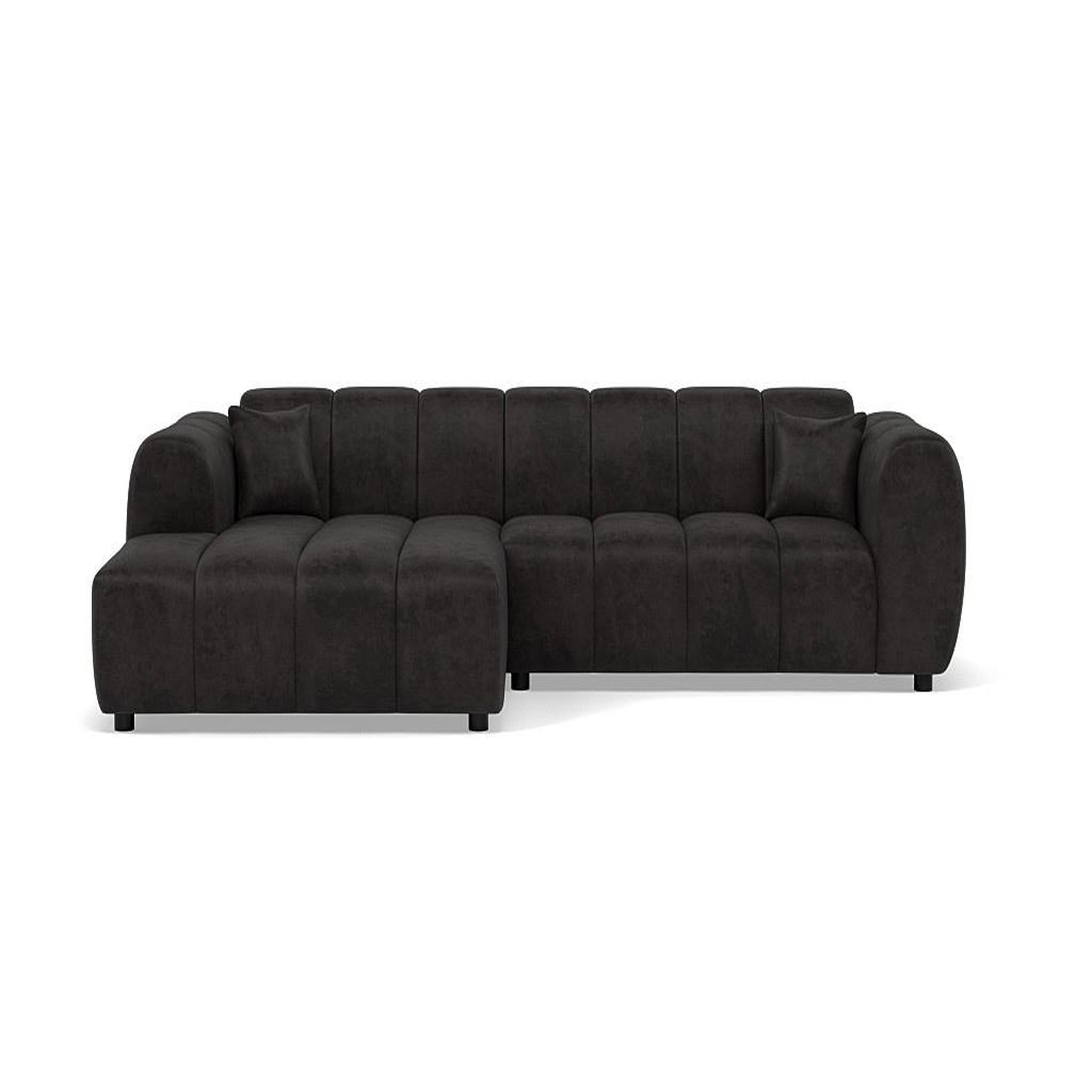 Voir la diapositive 1 : BEST MOBILIER Curtis - canapé d'angle gauche 4 places en simili