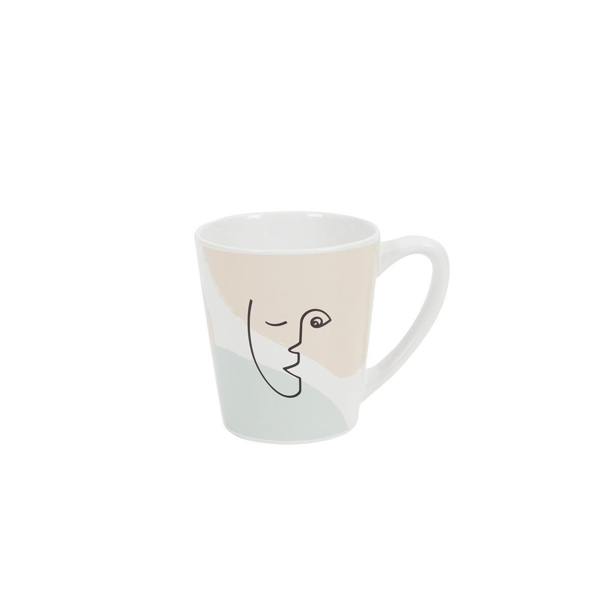 Voir la diapositive 3 : The Home Deco Factory Lot de 6 mugs en porcelaine  arty  30cl multicolore