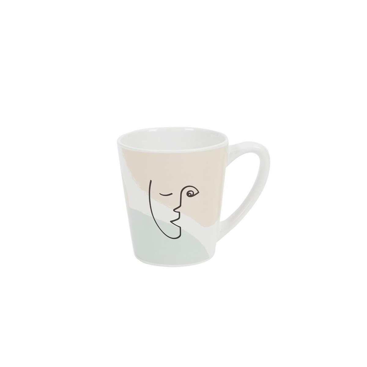 Paris Prix Lot de 6 Mugs en Porcelaine  Arty  30cl Multicolore