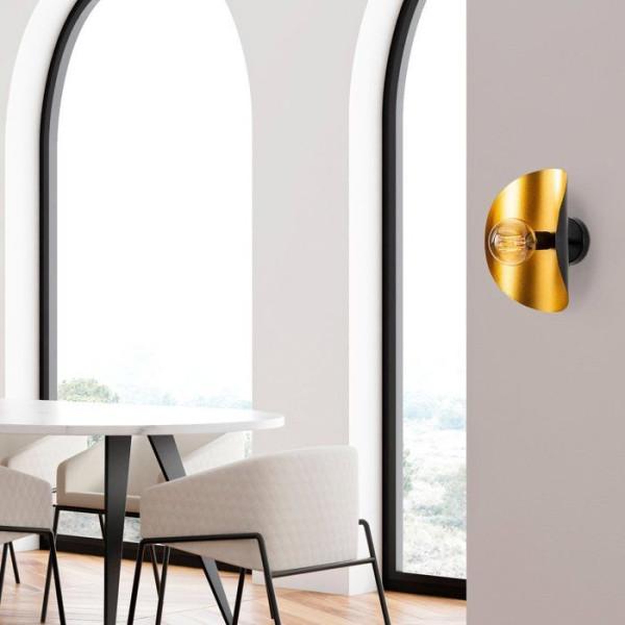 Voir la diapositive 6 : MARKET24 Applique murale black gold - noir et or - design chic - finition premium