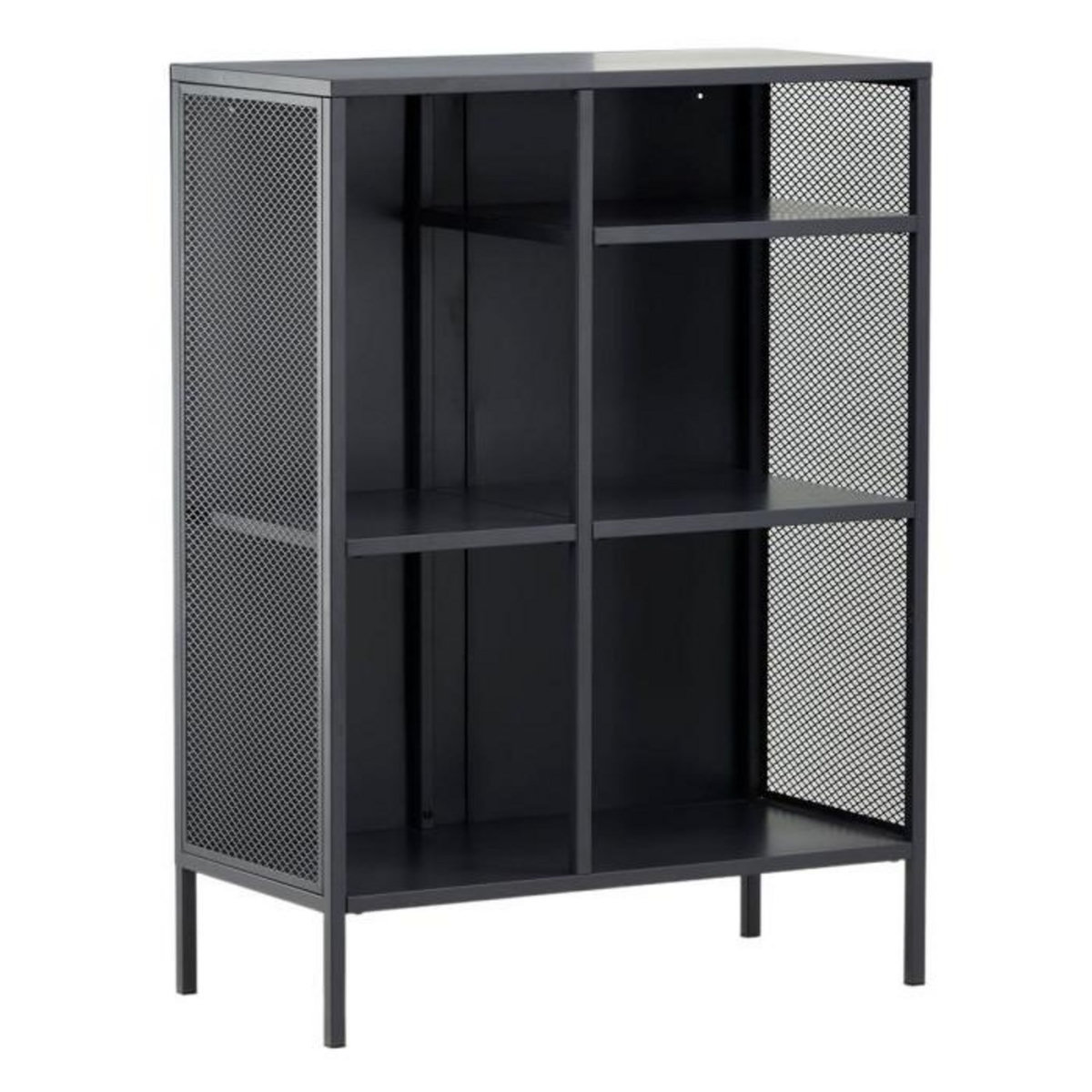 Paris Prix Étagère 3 Niveaux en Métal  Misha  110cm Gris