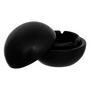 Voir la diapositive 4 : ATMOSPHERA Cendrier Boule en Céramique  Olme  10cm Noir