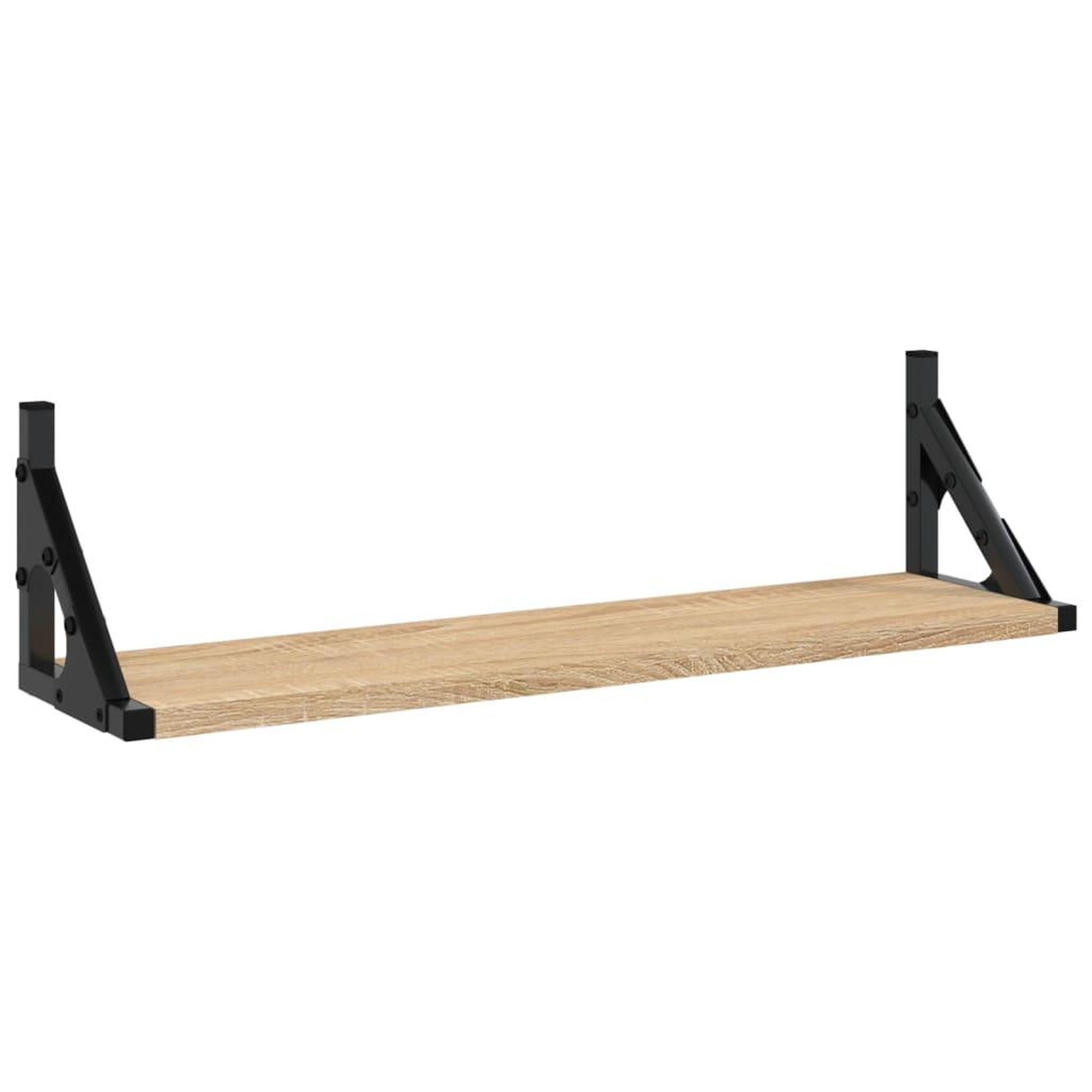 Voir la diapositive 4 : VIDAXL Etageres murales 2 pcs chene sonoma 60x15x15,5 cm