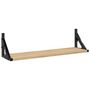 Voir la diapositive 4 : VIDAXL Etageres murales 2 pcs chene sonoma 60x15x15,5 cm