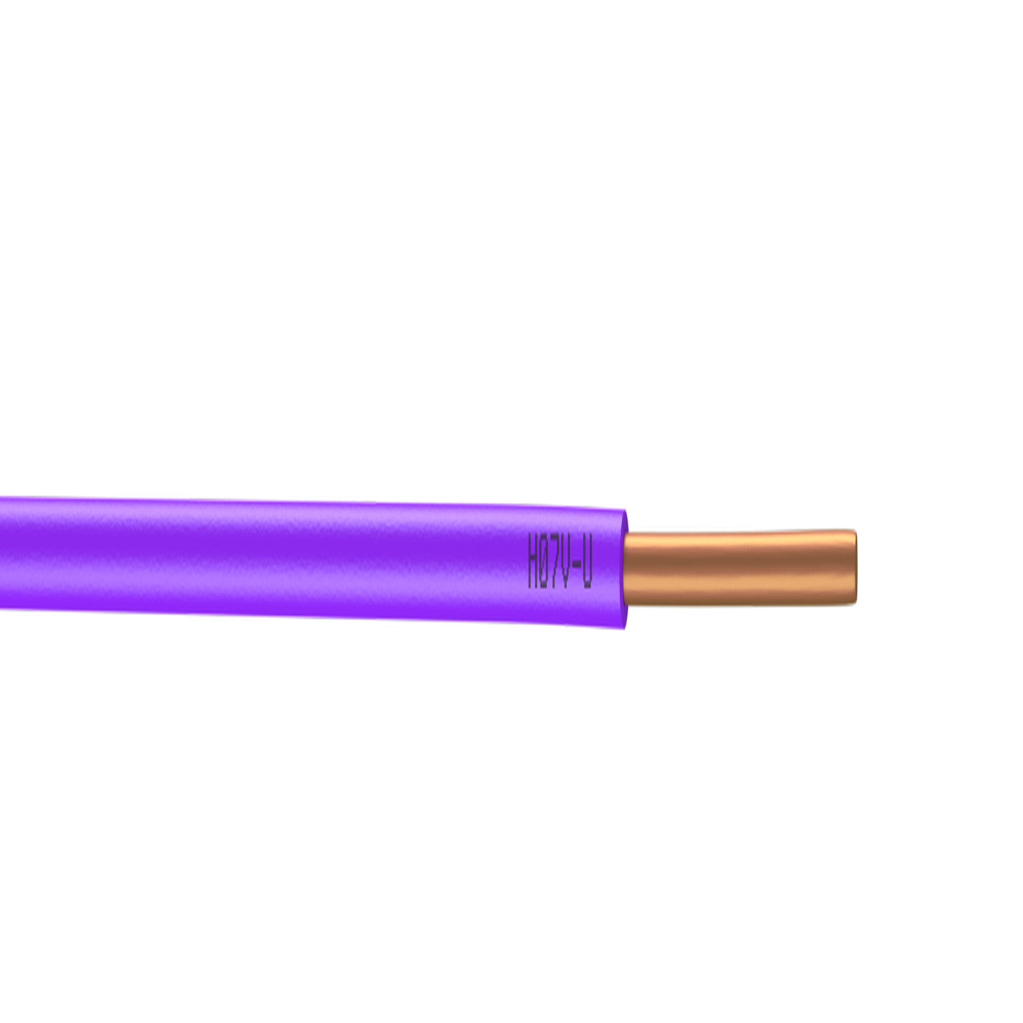 CENTRALE BRICO Fil électrique 1.5 mm² h07vu, en couronne de 100M violet