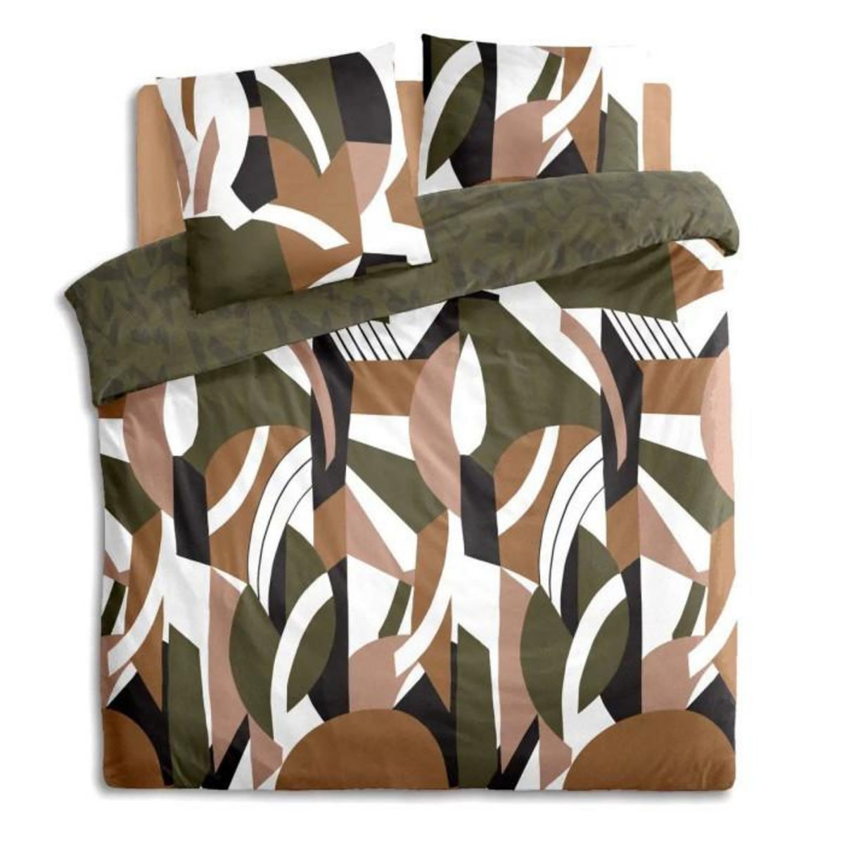 ATMOSPHERA Parure de Lit 3 Pièces  Arik  240x220cm Kaki