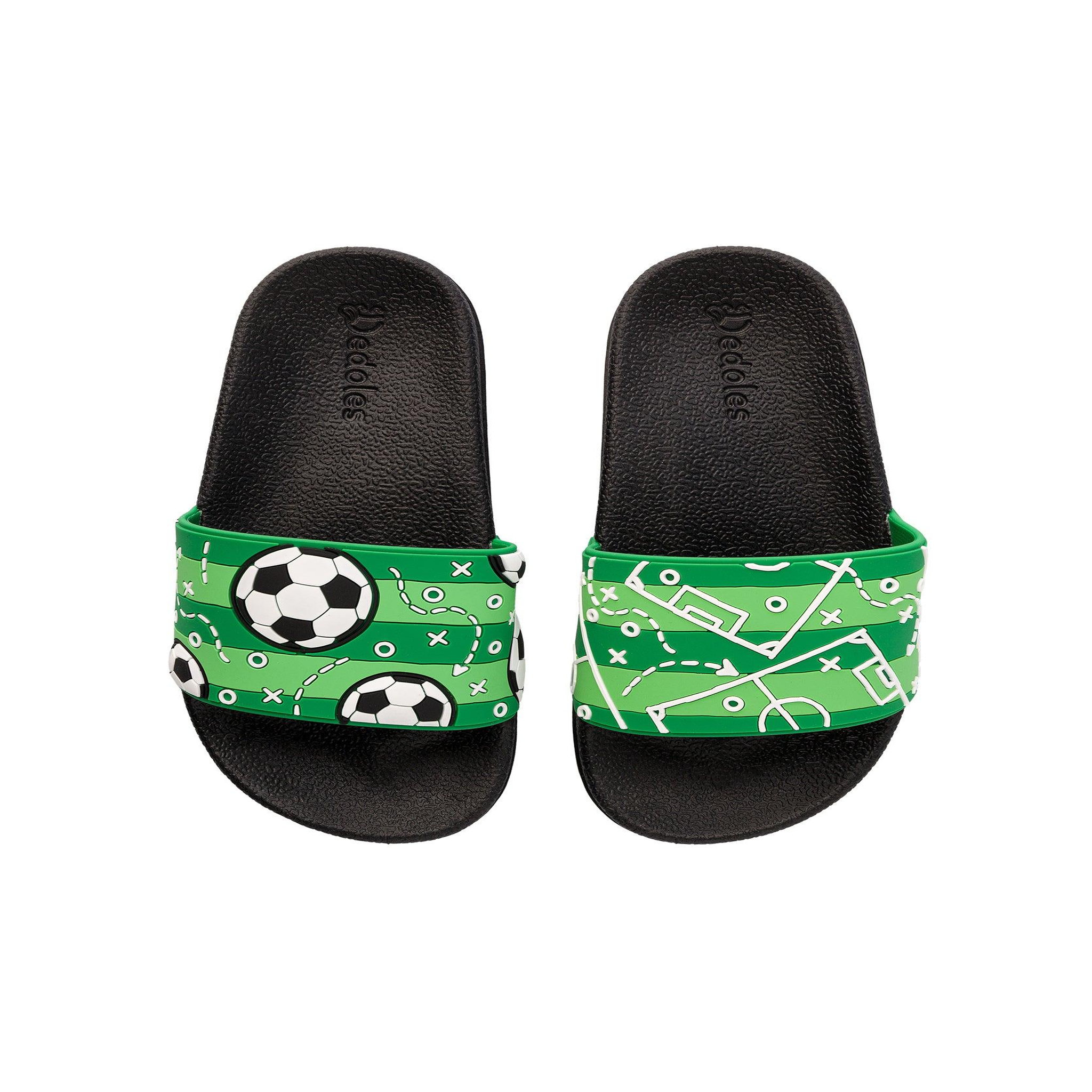 Voir la diapositive 3 : DEDOLES Claquettes enfants terrain de football