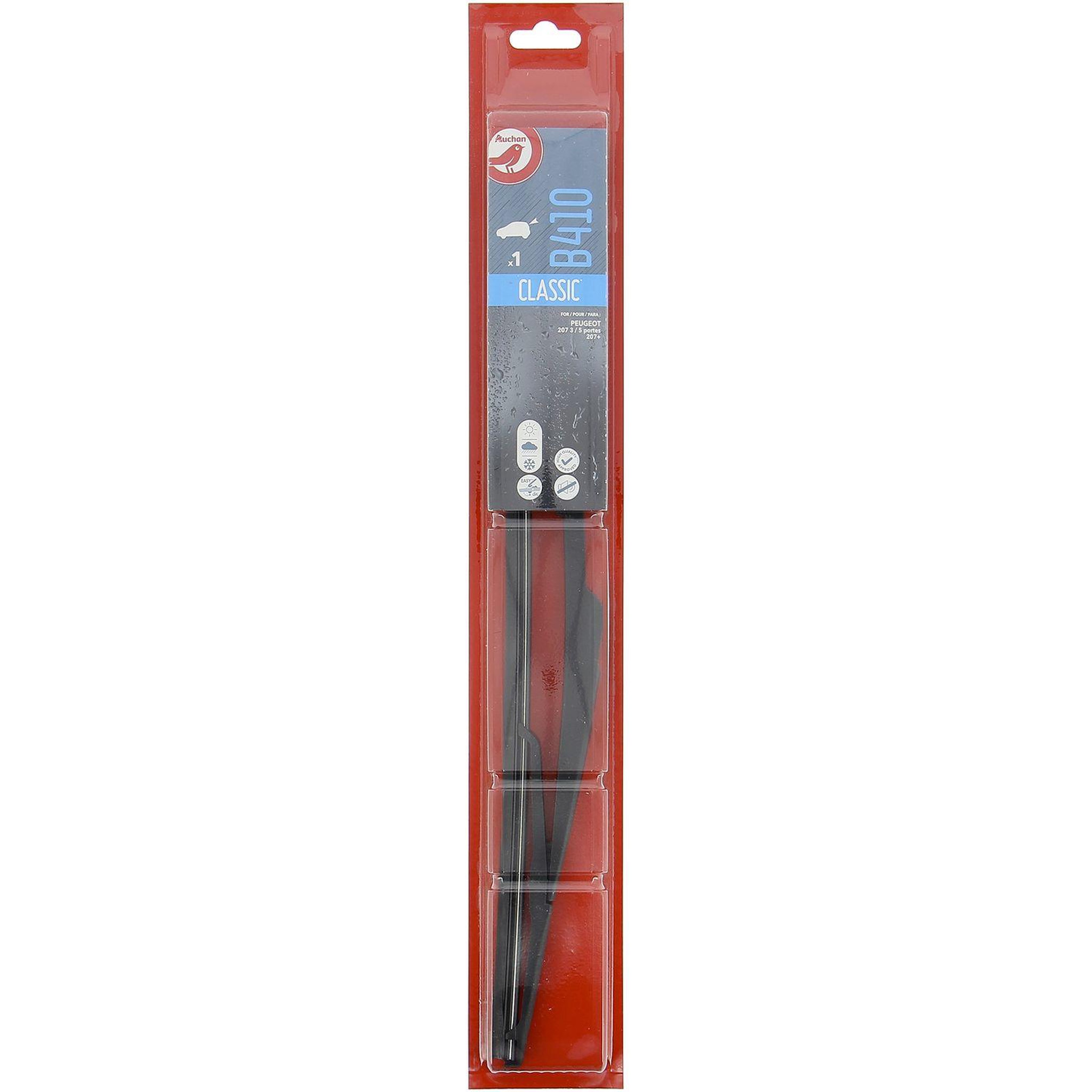 Voir la diapositive 2 : AUCHAN Balai d'essuie-glace B410 41cm pour PEUGEOT 207