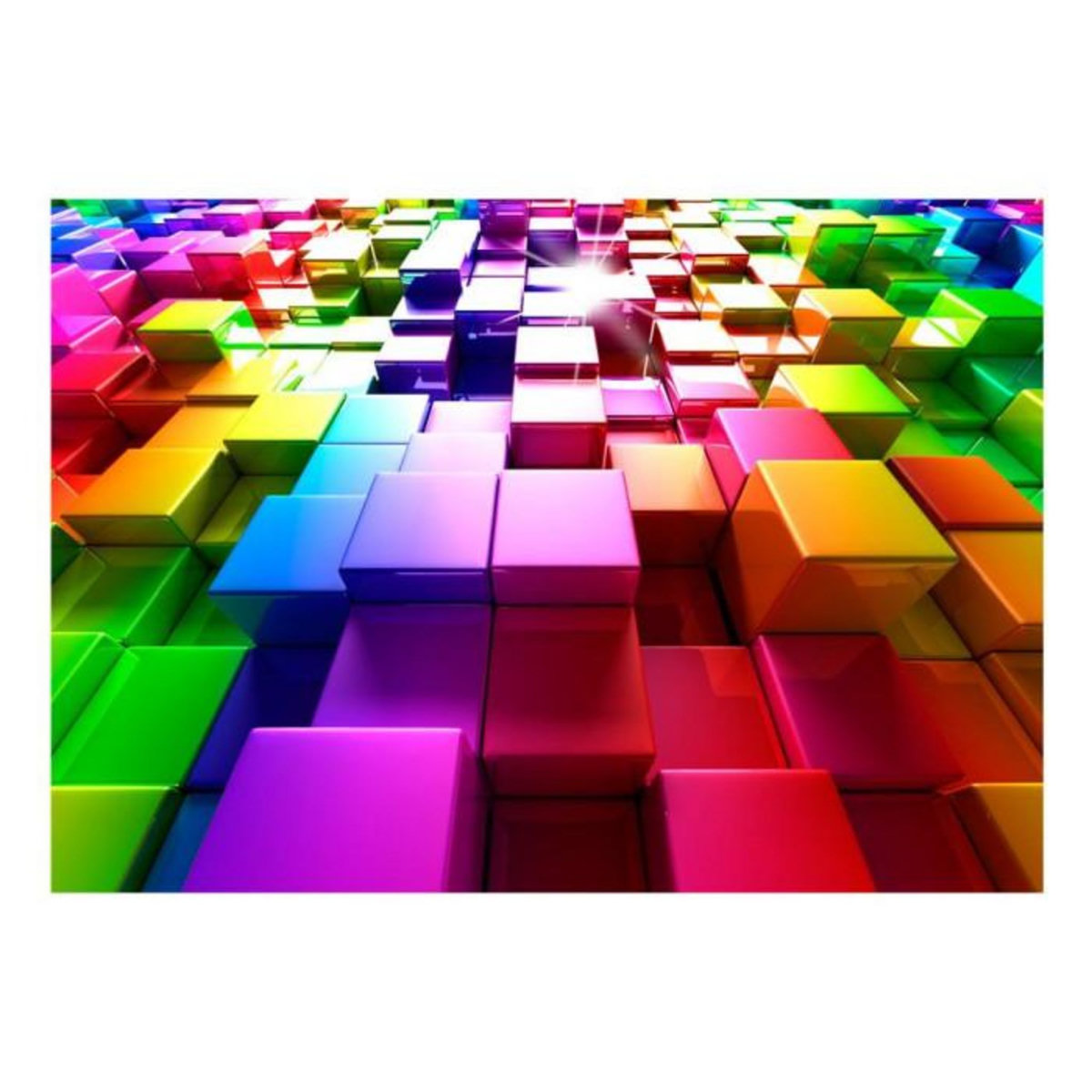 Paris Prix Papier Peint  Colored Cubes