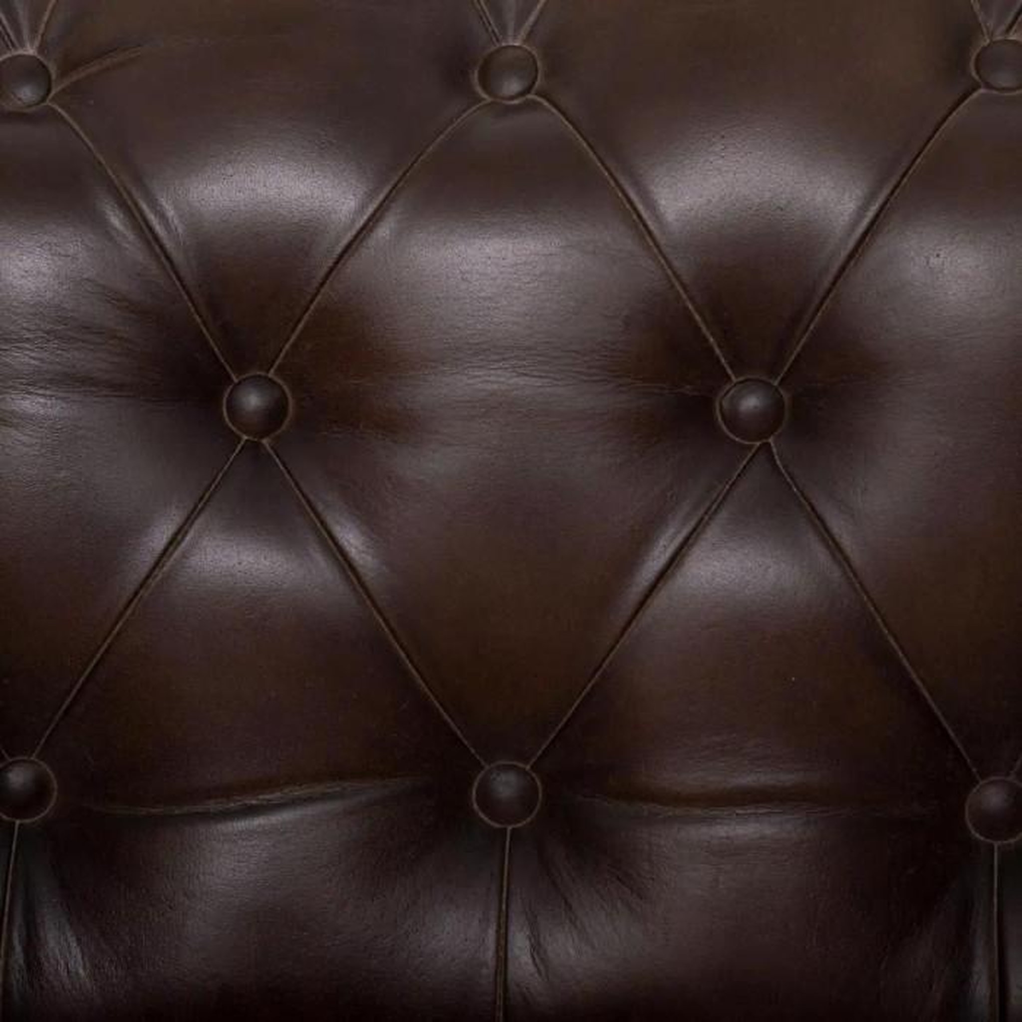 Voir la diapositive 3 : ATMOSPHERA Fauteuil Chesterfield  Deep Soul  93cm Marron