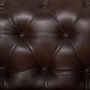 Voir la diapositive 3 : ATMOSPHERA Fauteuil Chesterfield  Deep Soul  93cm Marron