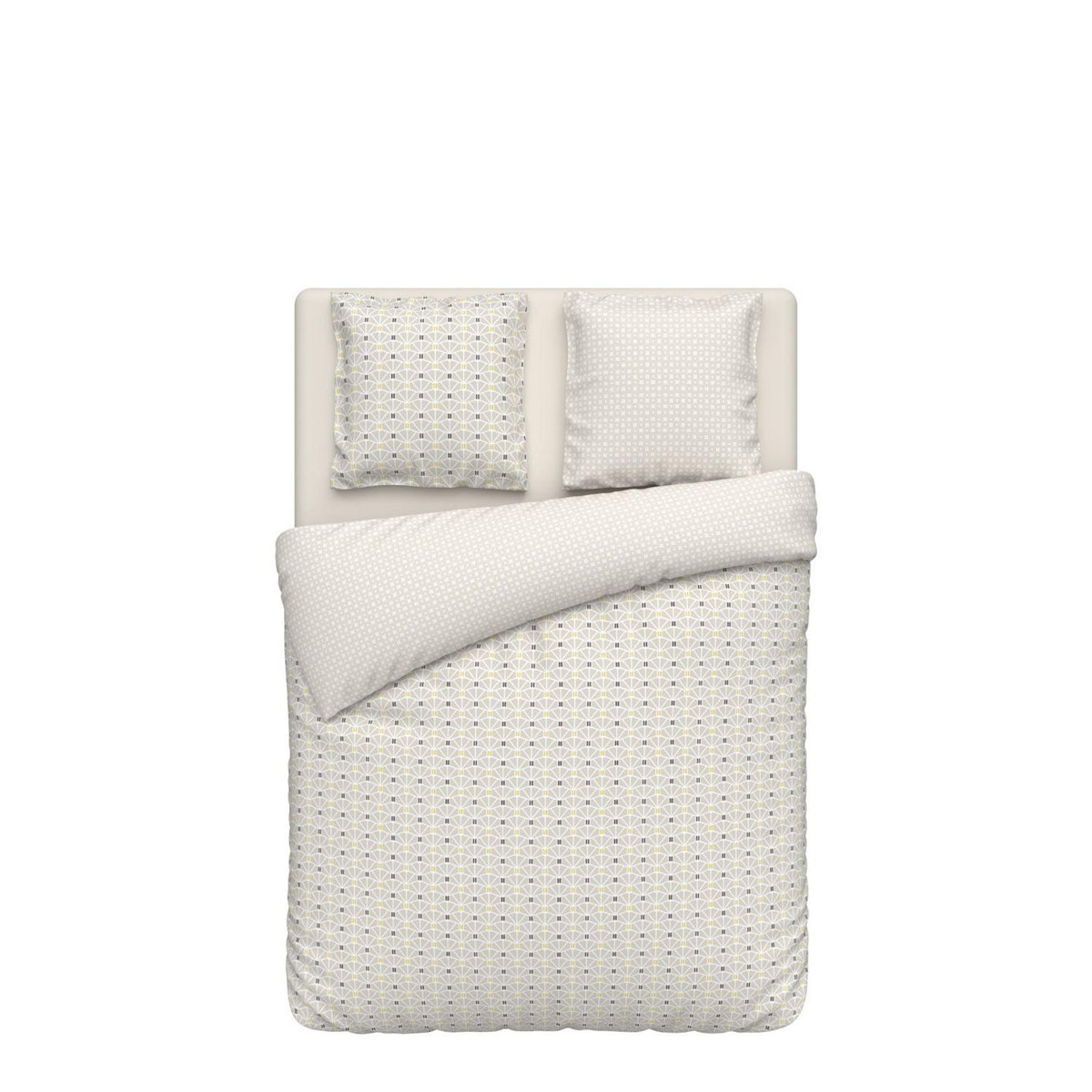 ACTUEL Parure housse de couette en coton 57 fils ORIGAMI