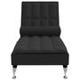 Voir la diapositive 4 : VIDAXL Chaise longue de massage avec traversin noir tissu