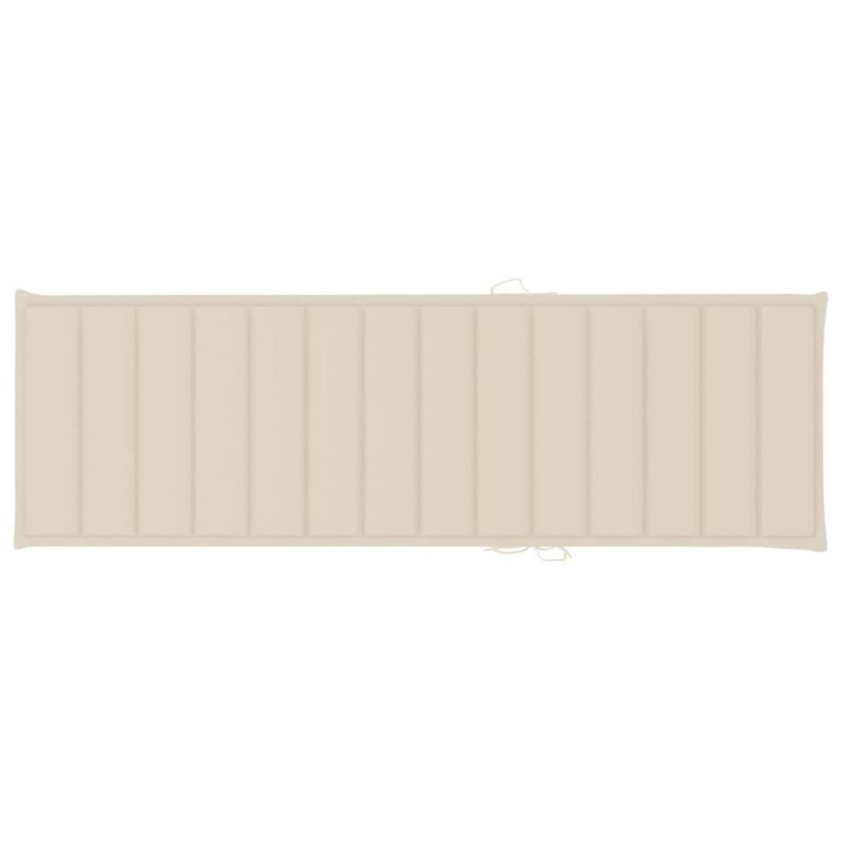 VIDAXL Chaise longue de jardin avec coussin Bois d'acacia solide