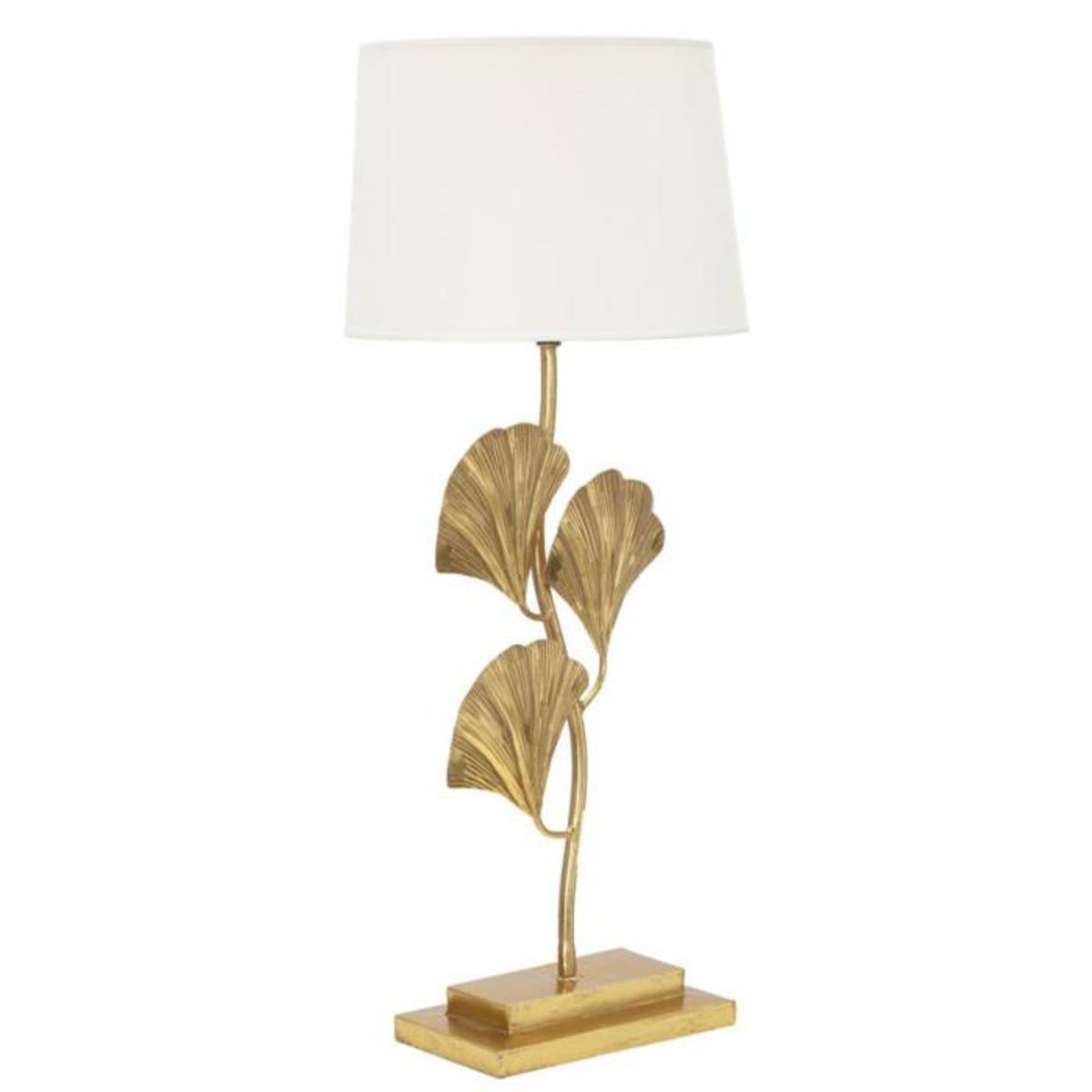 Paris Prix Lampe à Poser en Métal  Glamy  81cm Blanc & Or