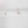 Voir la diapositive 1 : Douceur d'Intérieur Kit de tringle à rideaux extensible Disque Martelé - L120 /L210 cm - Patine Blanc