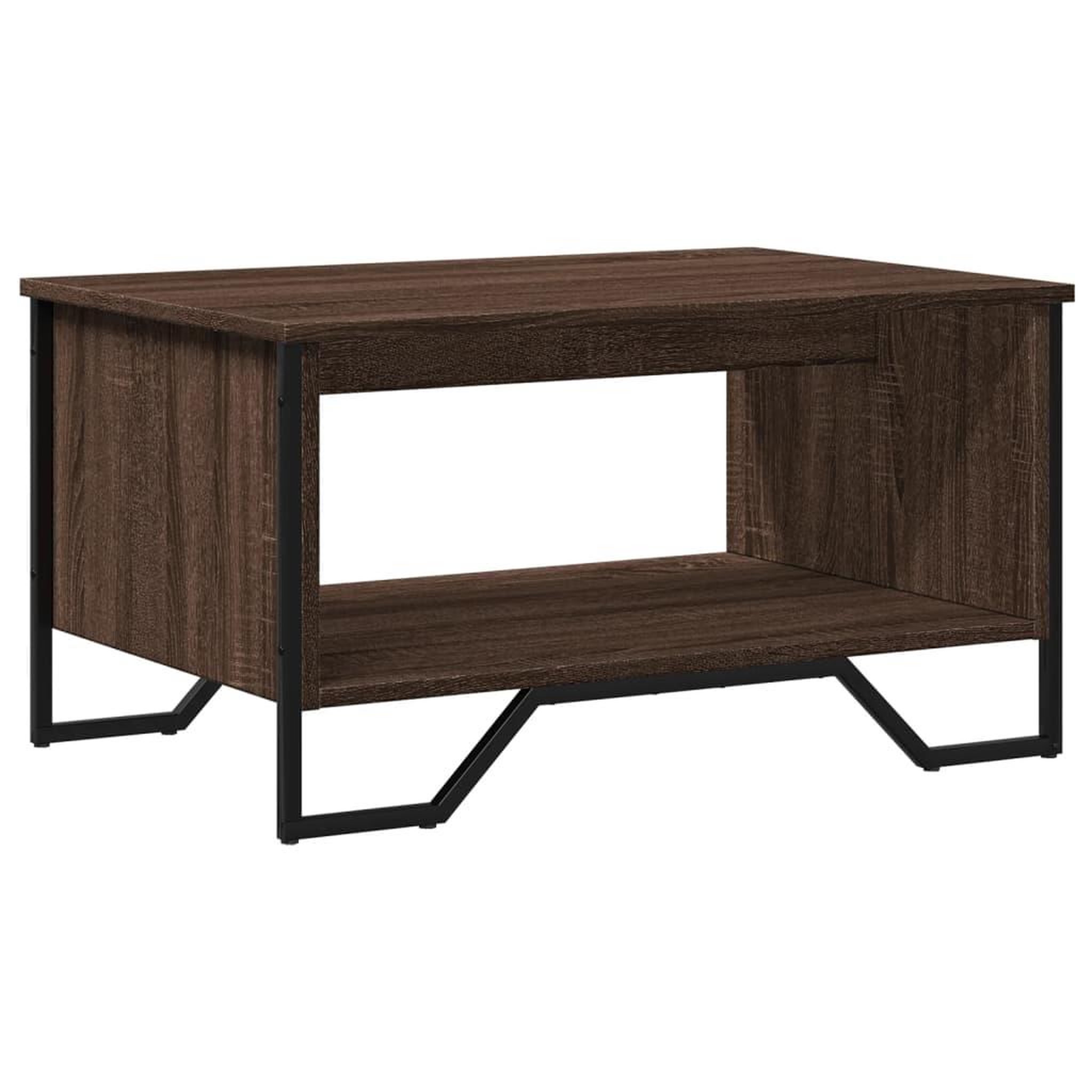 Voir la diapositive 2 : VIDAXL Table basse chene marron 75x51x40 cm bois d'ingenierie