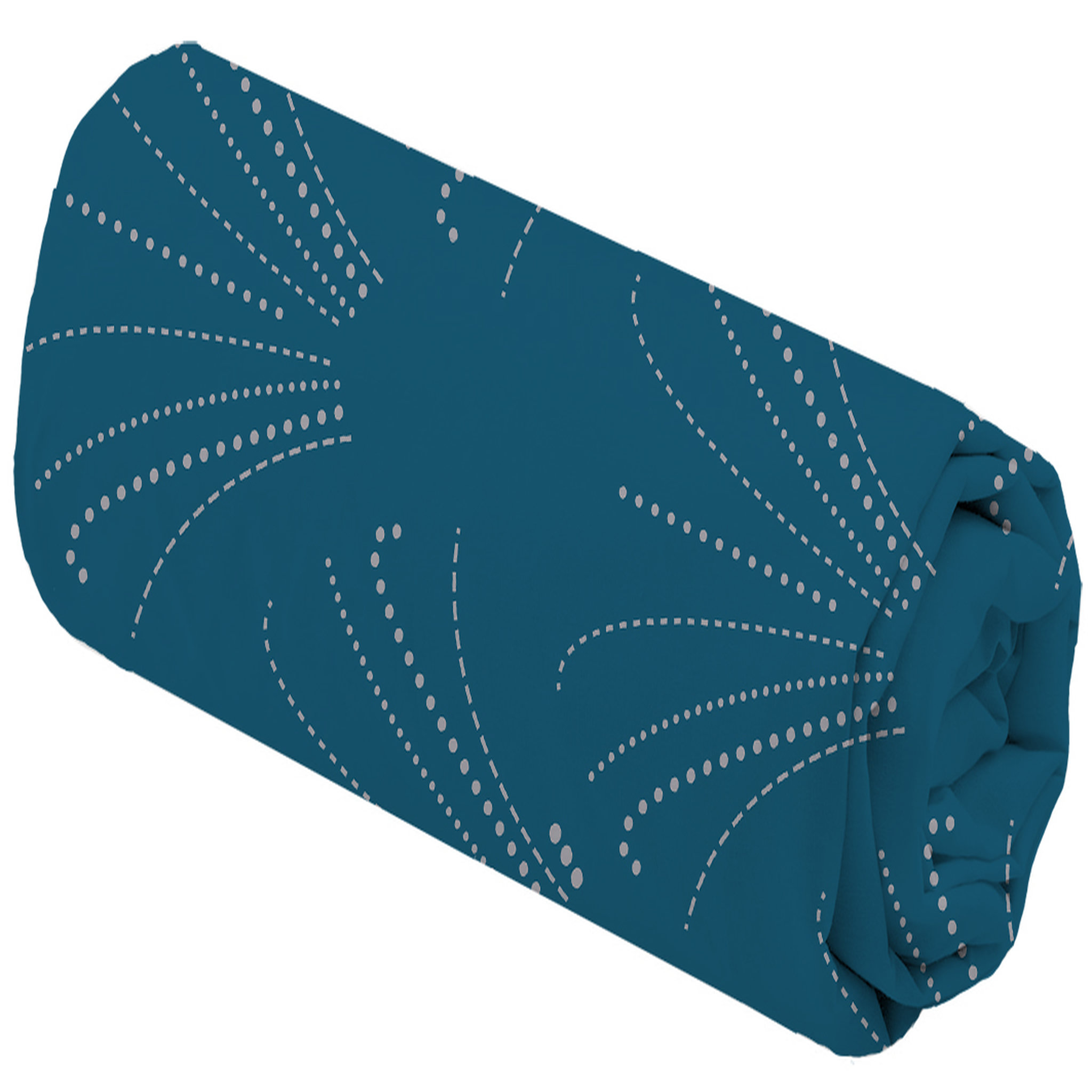 Voir la diapositive 3 : Parure housse de couette en microfibre motif art déco + Drap housse PIAMA