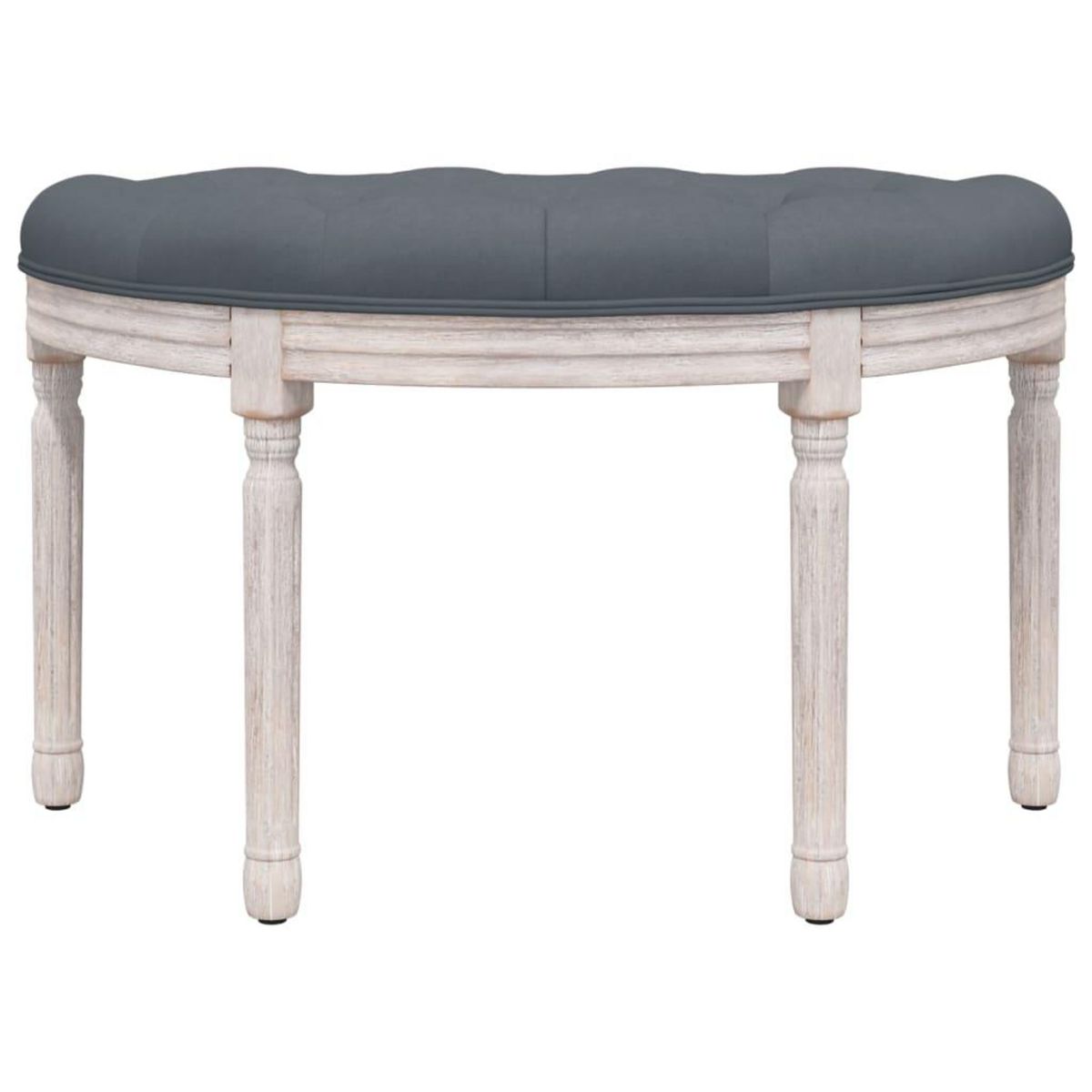 VIDAXL Banc Gris fonce 81,5x41x49 cm Velours