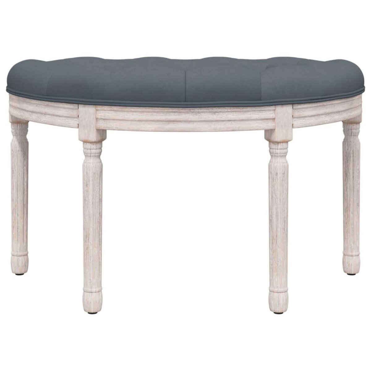 VIDAXL Banc Gris fonce 81,5x41x49 cm Velours