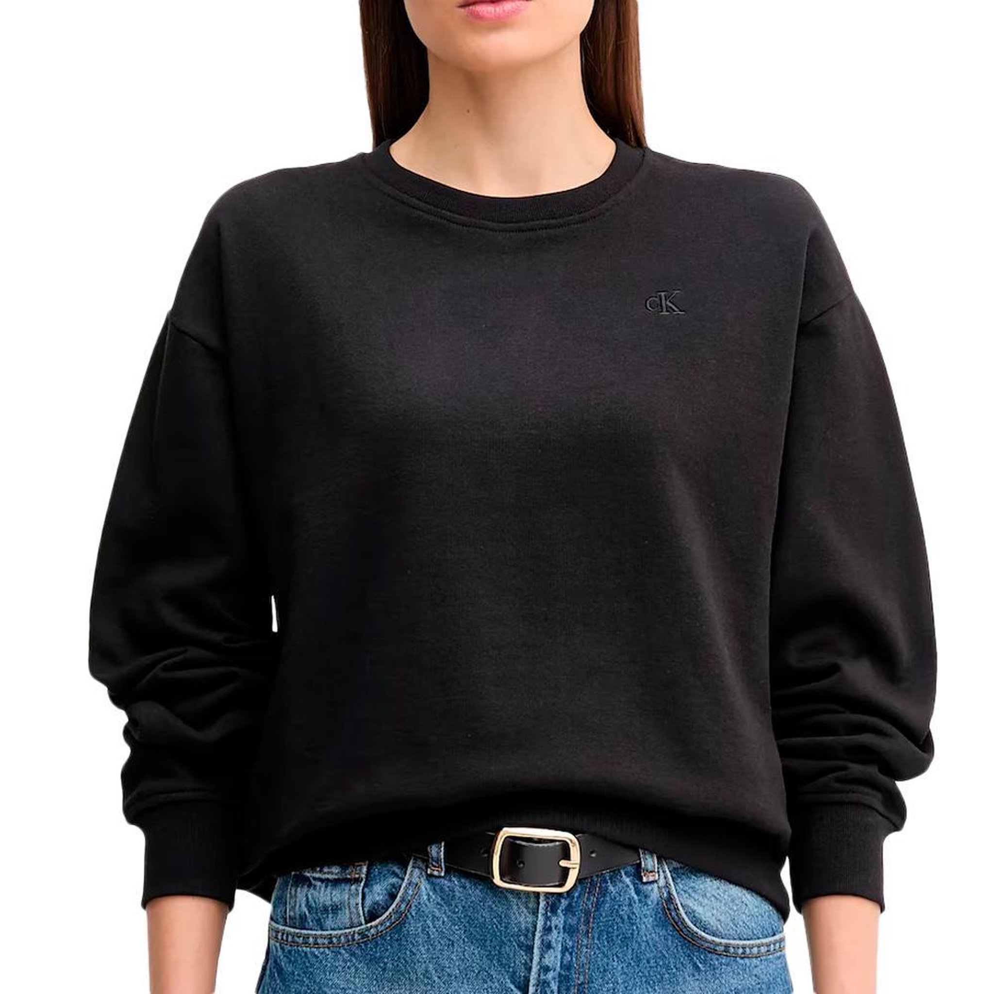 Voir la diapositive 1 : CALVIN KLEIN JEANS Sweat Noir Femme Calvin Klein Jeans Archive