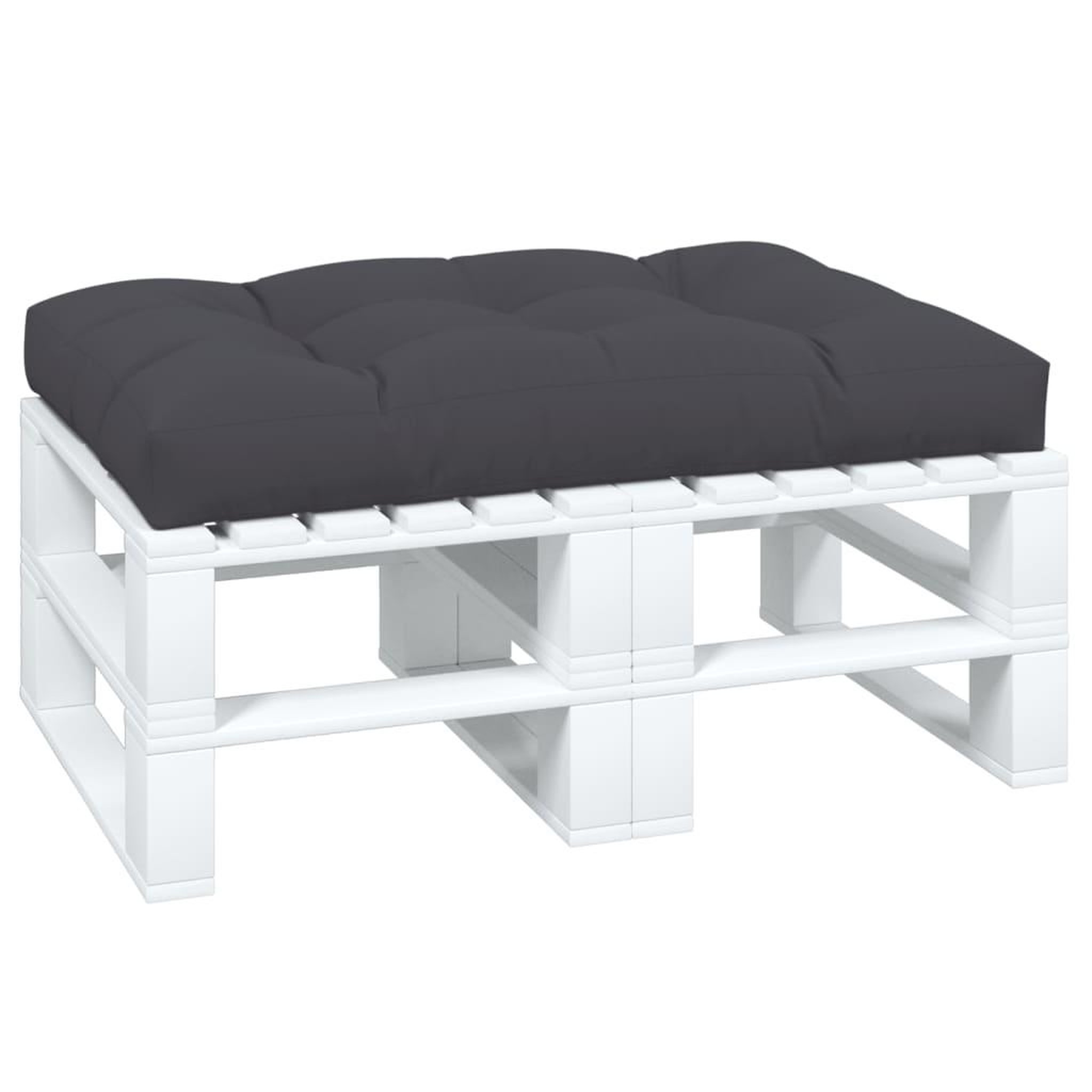 Voir la diapositive 3 : VIDAXL Coussin de palette anthracite 120x80x12 cm tissu