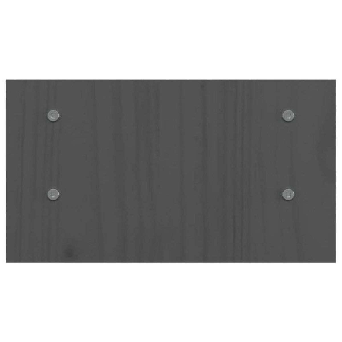 VIDAXL Support de moniteur Gris 50x27x15 cm Bois de pin solide