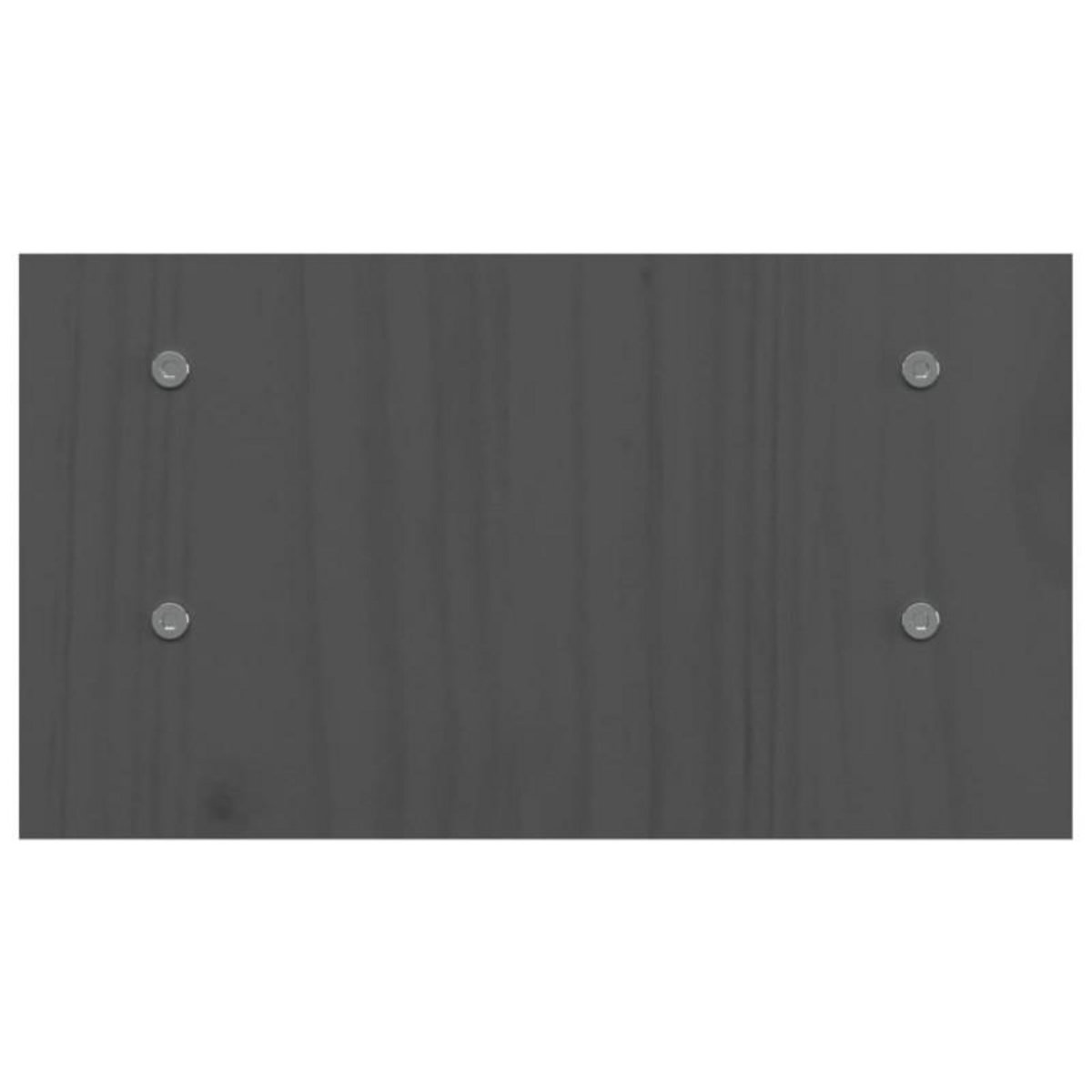 VIDAXL Support de moniteur Gris 50x27x15 cm Bois de pin solide