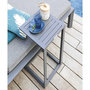 Voir la diapositive 2 : HESPERIDE Table d'appoint en aluminium gris Graphite Evasion - Hespéride