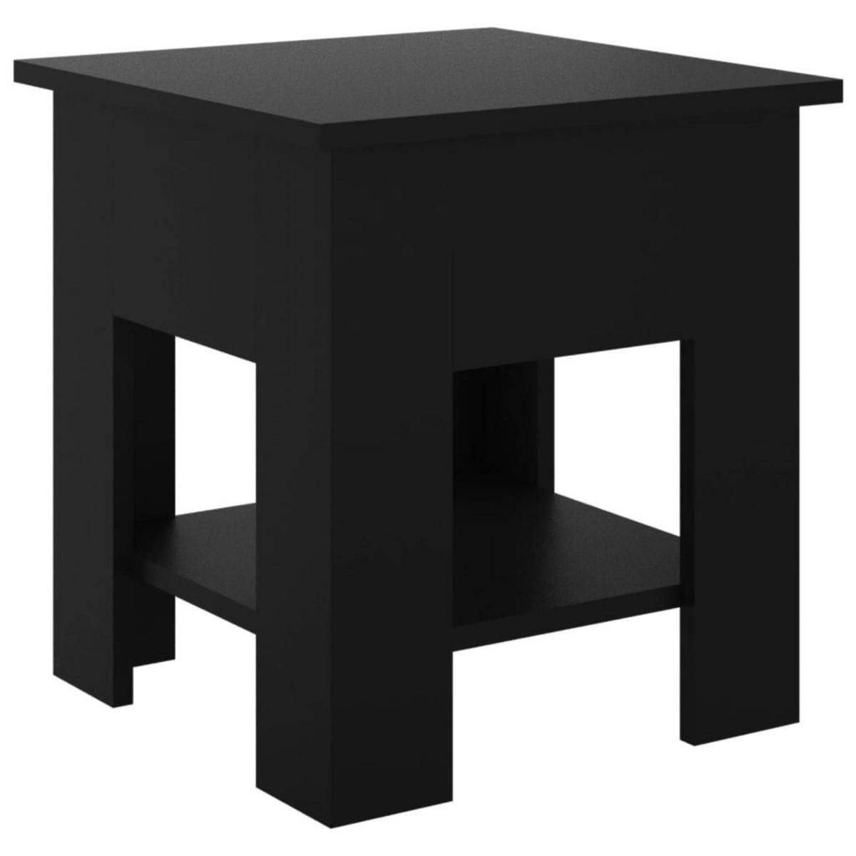 VIDAXL Table basse noir 40x40x42 cm bois d'ingenierie