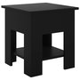 Voir la diapositive 2 : VIDAXL Table basse noir 40x40x42 cm bois d'ingenierie