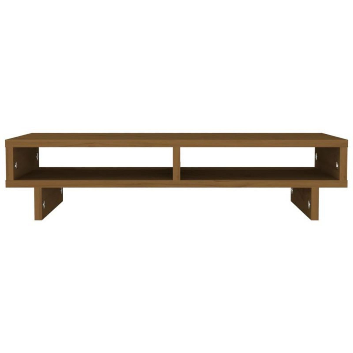 VIDAXL Support de moniteur Marron miel 60x27x14 cm Bois de pin solide