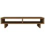 Voir la diapositive 5 : VIDAXL Support de moniteur Marron miel 60x27x14 cm Bois de pin solide