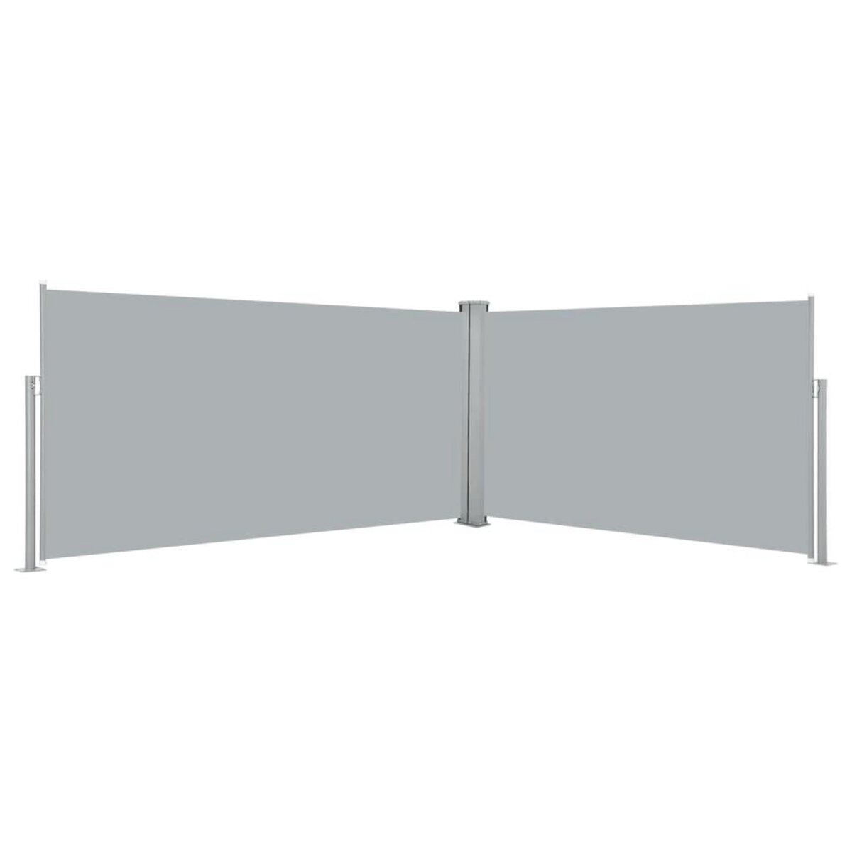 VIDAXL Auvent lateral retractable 160x600 cm Gris