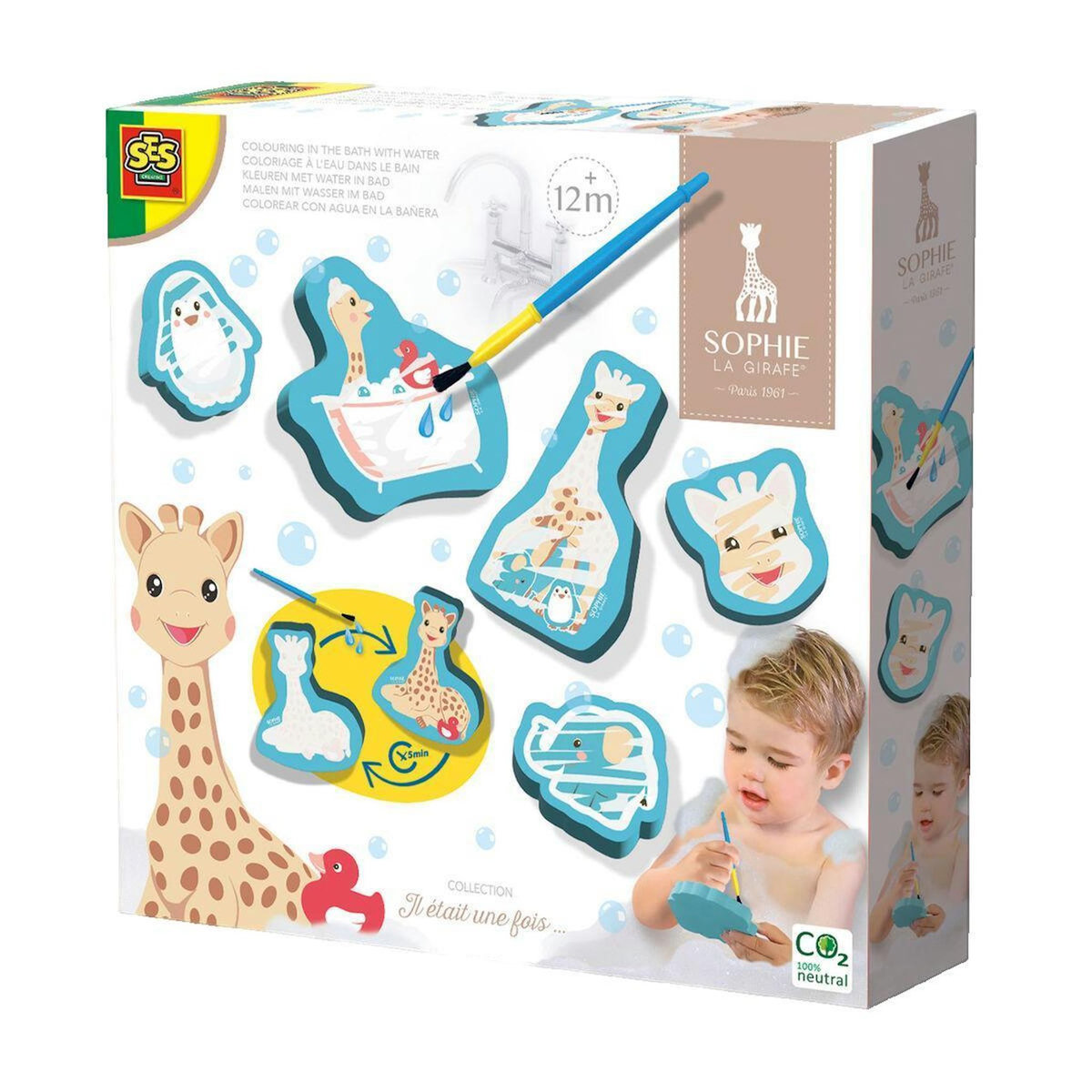 SES Creative Jouet de bain ses-creative Sophie la girafe Bleu