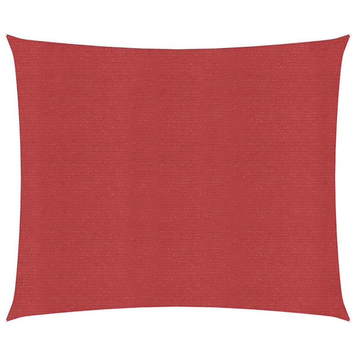 VIDAXL Voile d'ombrage 160 g/m^2 Rouge 5x5 m PEHD
