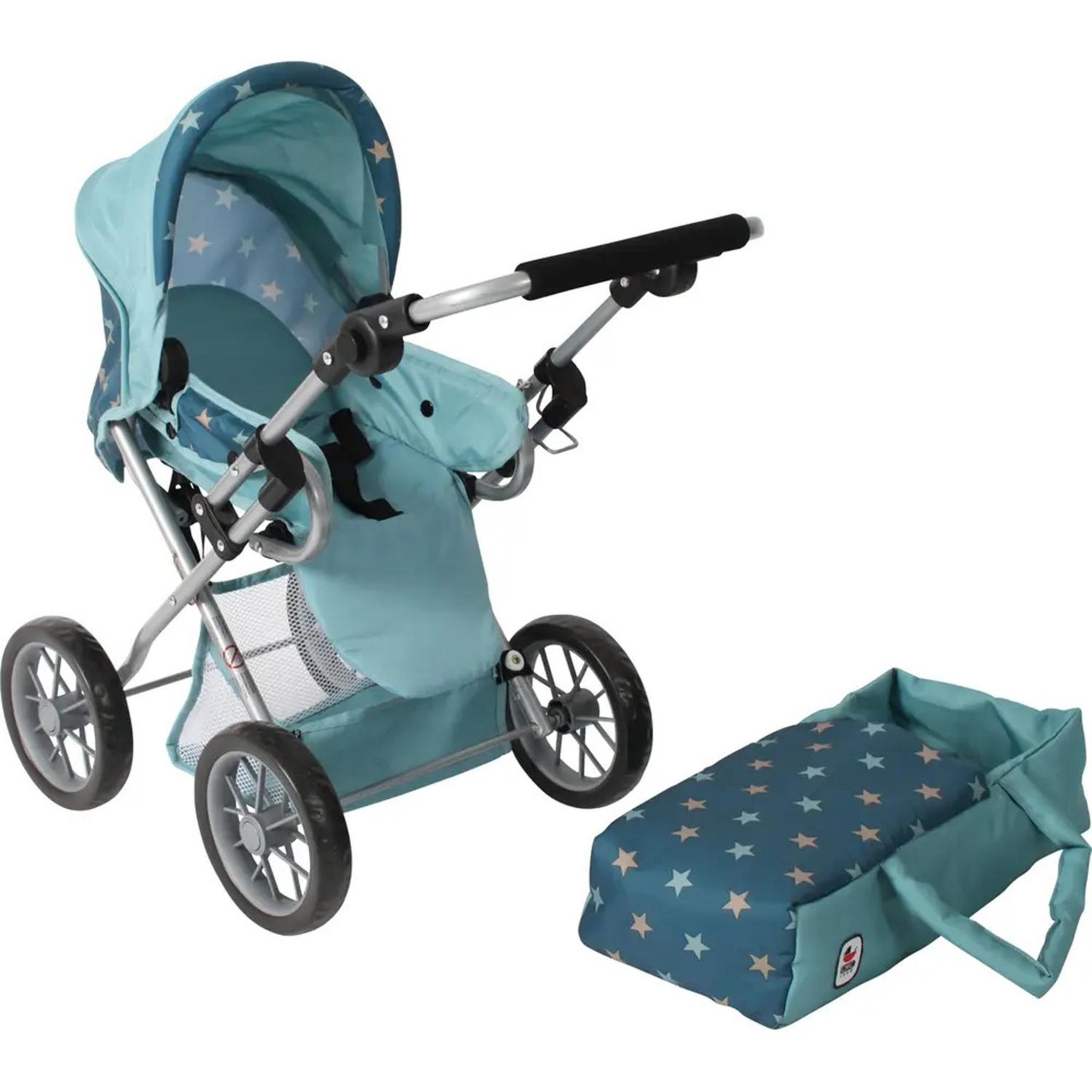 Voir la diapositive 4 : BAYER CHIC 2000 Poupées Landau combiné LENI - Étoiles turquoise