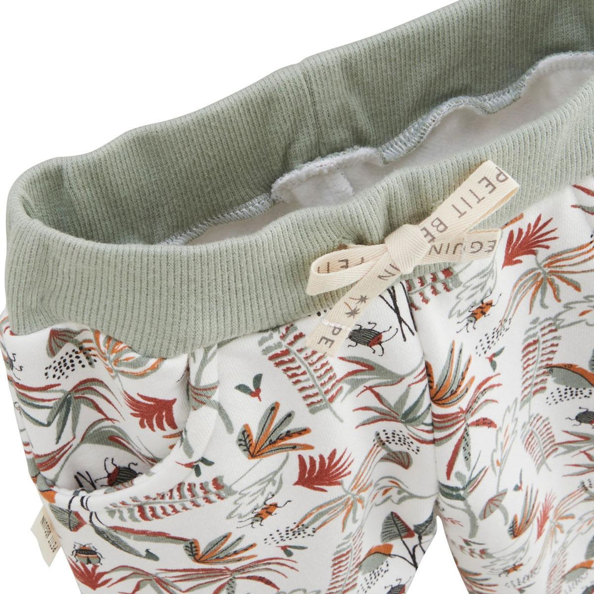 Petit Béguin Ensemble bébé sweat-shirt à capuche et pantalon en molleton Abou