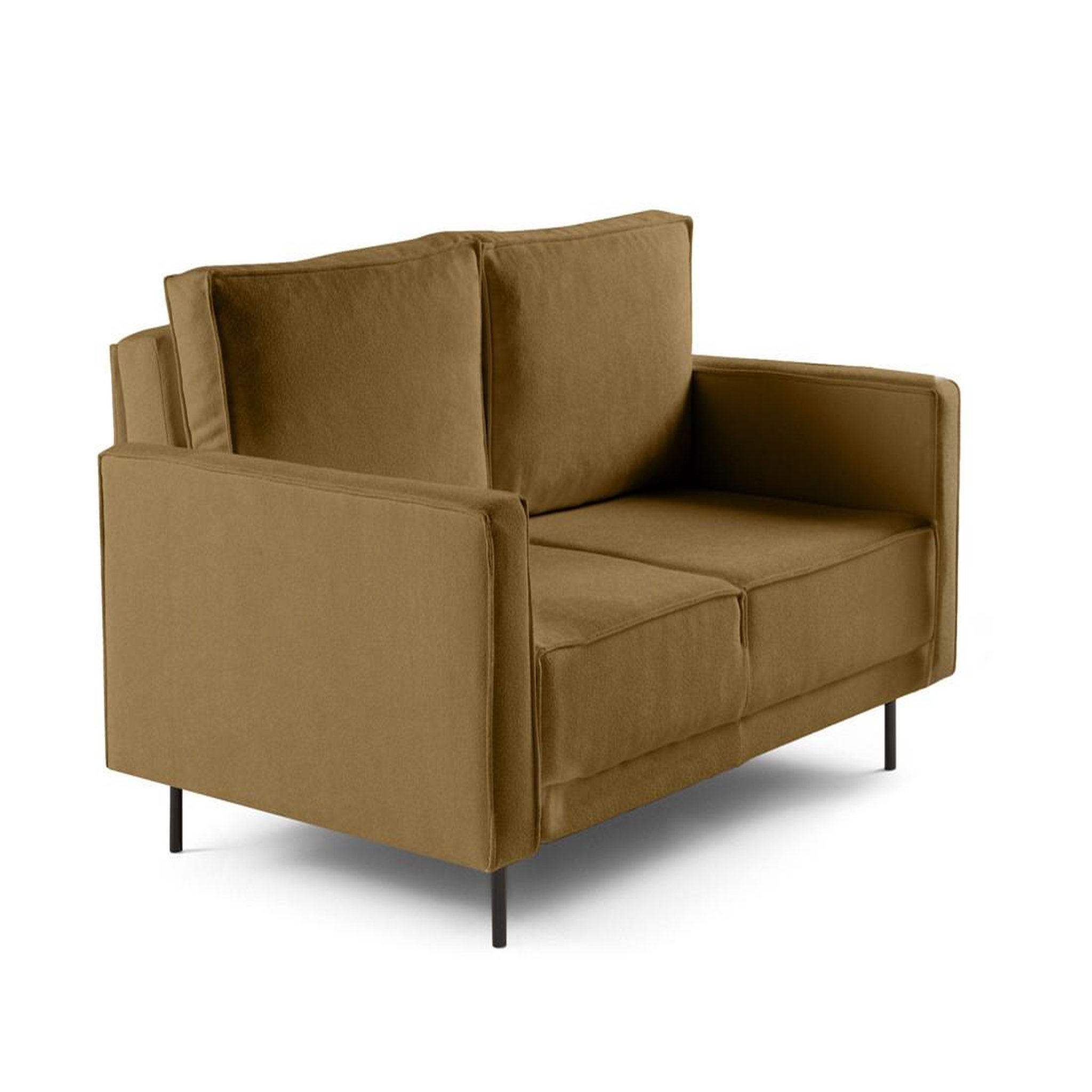 Voir la diapositive 2 : LISA DESIGN Charlie - canapé droit 2 places - en tissu