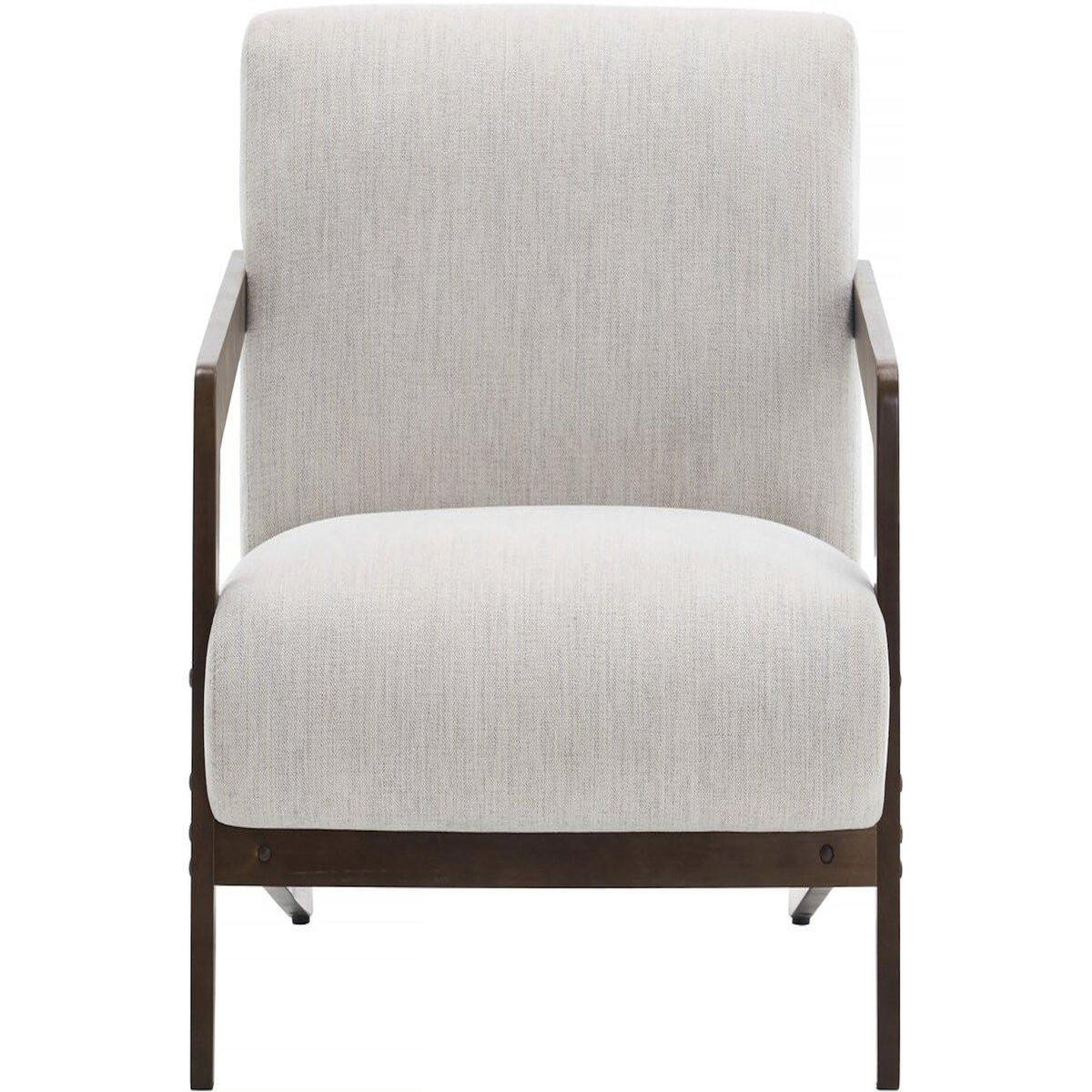 Habitat et Jardin Fauteuil intérieur scandinave en bois et tissu  Lena  - Beige