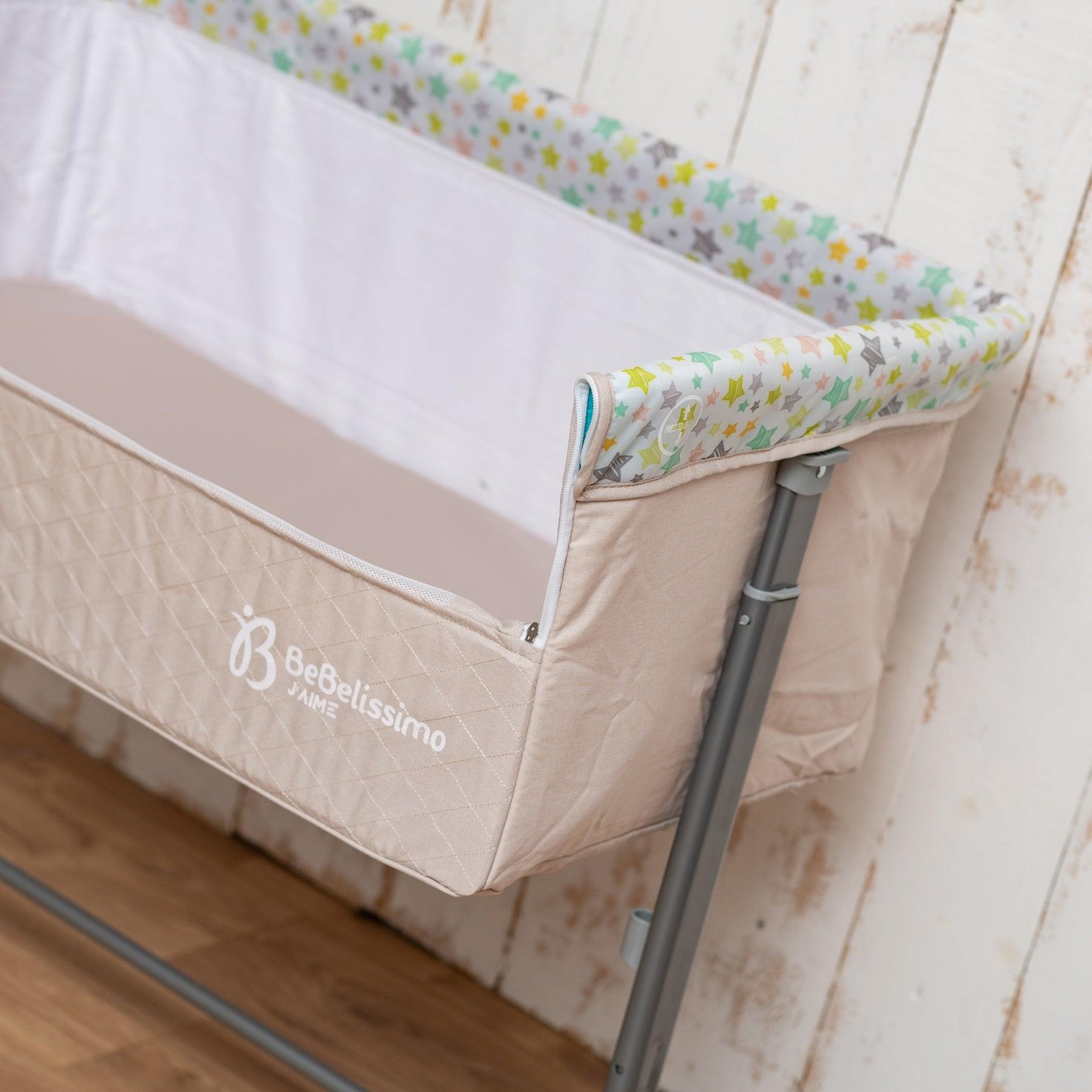 Voir la diapositive 3 : BEBELISSIMO Lit Cododo - berceau bébé - lit bébé - Calin - dès la naissannce - beige