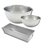 ZENKER Set comprenant 1 Moule à cake en acier étamé, 1 spatule Zenker et 2 bols à mixer en inox Fackelmann